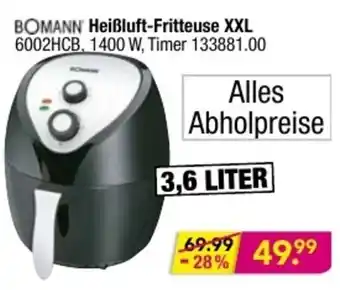 Möbel Boss Bomann Heißluft Fritteuse XXL Angebot