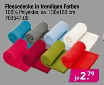 Möbel Boss Fleecedecke in trendigen Farben Angebot