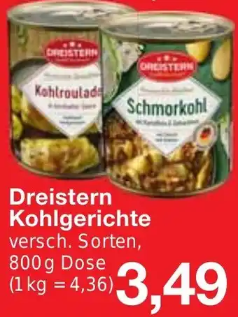 Jawoll Dreistern Kohlgerichte 800 g Dose Angebot