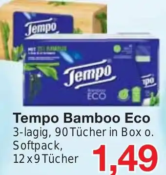 Jawoll Tempo Bamboo Eco 12 x 9 Tücher Angebot