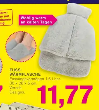 KODi FUSS- WÄRMFLASCHE Fassungsvermögen 1,6 Liter. 36 x 28 x 5 cm. Versch. Designs. Angebot