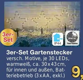 Jawoll 3er-Set Gartenstecker Angebot