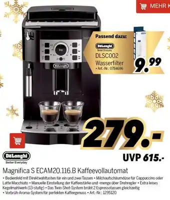 MEDIMAX DeLonghi Magnifica S ECAM 20.116.B Kaffeevollautomat Angebot