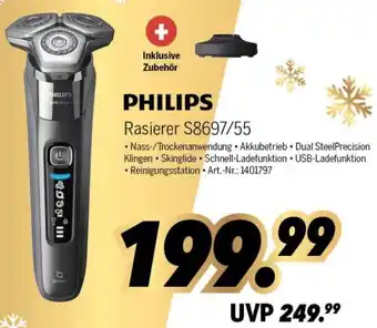 MEDIMAX PHILIPS Rasierer S8697/55 Angebot