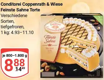 Globus Conditorei Coppenrath & Wiese Feinste Sahne Torte 800-1800 g Angebot