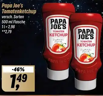 Simmel Papa Joe's Tomatenketchup 500 ml Flasche Angebot