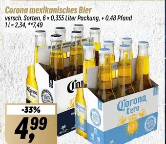 Simmel Corona mexikanisches Bier 6 x 0,355 Liter Packung Angebot