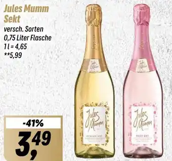 Simmel Jules Mumm Sekt 0,75 Liter Schale Angebot