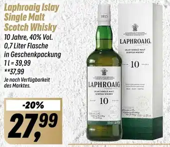 Simmel Laphroaig Islay Single Malt Scotch Whisky 0,7 Liter Flasche Angebot