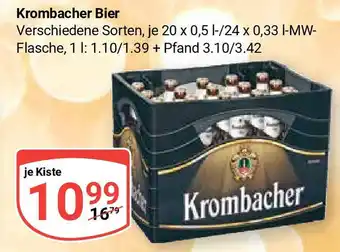 Globus Krombacher Bier Angebot