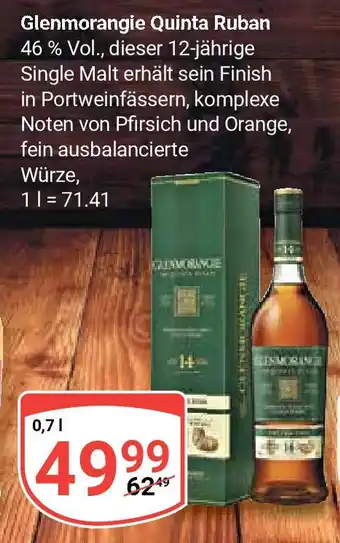 Globus Glenmorangie Quinta Ruban 0,7 l Angebot