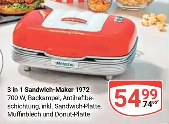 Globus 3 in 1 Sandwich-Maker 1972 Angebot