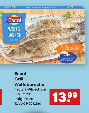 Handelshof Escal Grill Wolfsbarsche 1035 g Packung Angebot