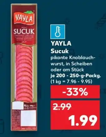 Kaufland YAYLA Sucuk 200-250 g Packg. Angebot