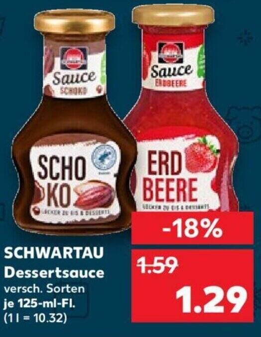 SCHWARTAU Dessertsauce 125mlFI. Angebot bei Kaufland