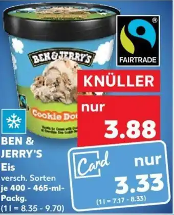 Kaufland BEN & JERRY'S Eis 400 - 465-ml-Packg. Angebot