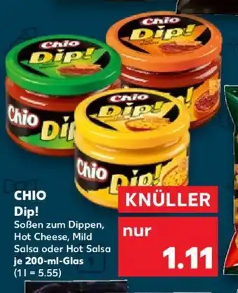 Kaufland Chio Dip! 200 ml Glas Angebot