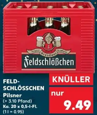 Kaufland FELDSCHLÖSSCHEN Pilsner Ka. 20x0,5 L-Fl. Angebot