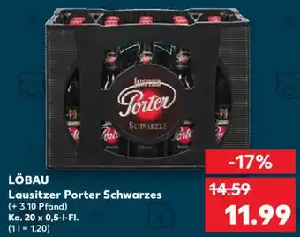 Kaufland LÖBAU Lausitzer Porter Schwarzes Ka. 20x0,5 L-Fl. Angebot