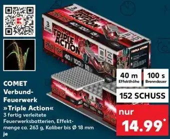 Kaufland COMET Verbund-Feuerwerk Triple Action 152 Schuss Angebot