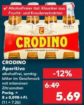 Kaufland CRODINO Aperitivo 8 x 0,098 L-Fl. Angebot