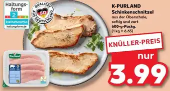 Kaufland K-PURLAND Schinkenschnitzel 600 g Packg. Angebot