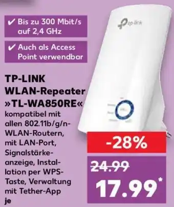 Kaufland TP-LINK WLAN-Repeater TL-WA850RE Angebot