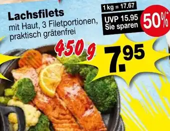 Krümet Sonderposten Lachsfilets 450 g Angebot