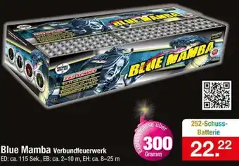 Zimmermann Blue Mamba Verbundfeuerwerk 252 Schuss Batterie Angebot