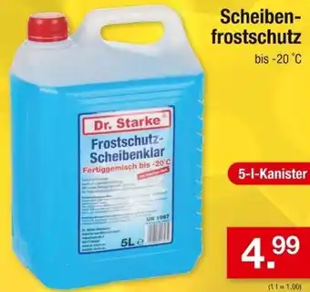 Zimmermann Dr. Starke Scheibenfrostschutz 5 L Kanister Angebot