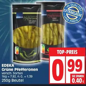 Edeka Grüne Pfefferonen versch. Sorten 250g Angebot