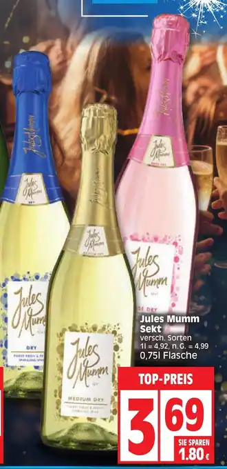 Edeka Jules Mumm Sekt 750ml Angebot