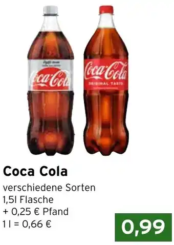 CAP Markt Coca Cola 1,5 L Flasche Angebot