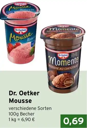 CAP Markt Dr. Oetker Mousse 100g Becher Angebot