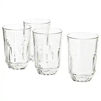 IKEA Sällskaplig glas, klarglas/gemustert, 39 cl Angebot