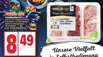 Edeka Bauern Gut Fonduefleisch 570g Angebot