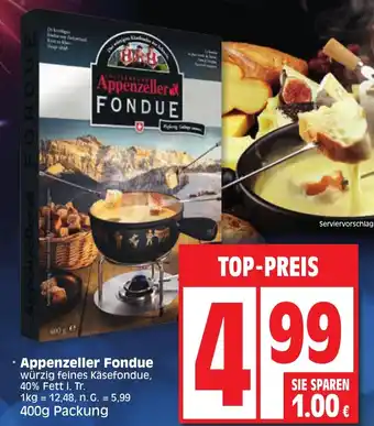 Edeka Appenzeller FONDUE 400g Angebot