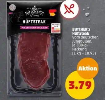 PENNY BUTCHER'S Hüftsteak 200-g-Packung Angebot