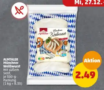 PENNY ALMTALER Münchner Weißwurst 300-g-Packung Angebot