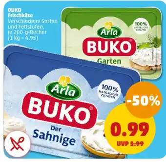 PENNY BUKO Frischkäse 200-g-Becher Angebot