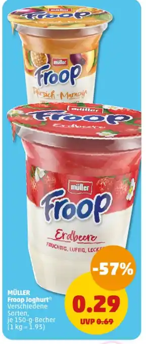 PENNY MÜLLER Froop Joghurt 150-g-Becher Angebot