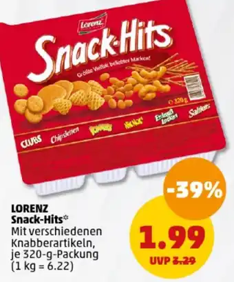 PENNY LORENZ Snack-Hits 320-g-Packung Angebot