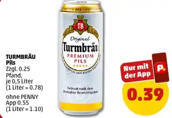 PENNY TURMBRÄU Pils 0,5 Liter Angebot