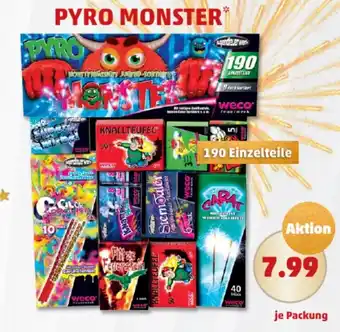 PENNY PYRO MONSTER 190 Einzelteile Angebot