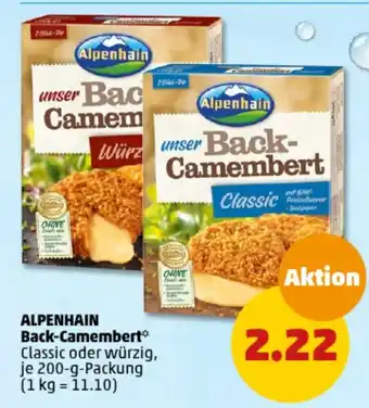 PENNY ALPENHAIN Back-Camembert 200-g-Packung Angebot