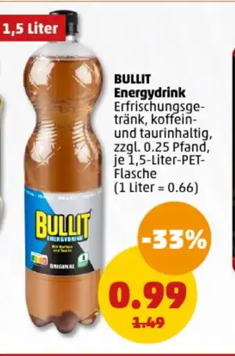 PENNY BULLIT Energydrink 1,5 Liter Angebot