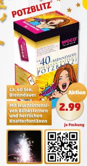 PENNY POTZBLITZ Ca. 40 Sek. Brenndauer Angebot