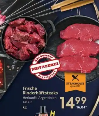 Selgros Frische Rinderhüftsteaks Angebot