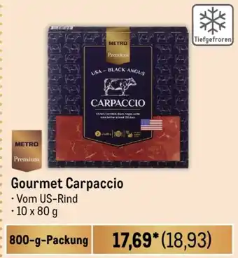 METRO Gourmet Carpaccio 800 g Packung Angebot