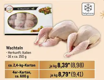 METRO Wachteln 4er-Karton, ca. 600 g Angebot